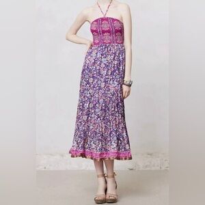Anthropologie's Daleka Day Silk Dress by Maeve Medium